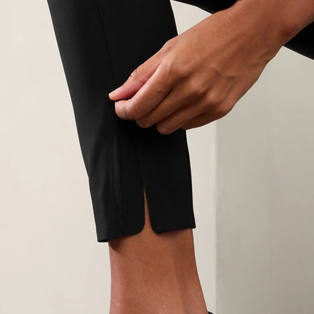 Athleta Stellar Mid Rise Slim Pant size 2 Black - Picture 5 of 5